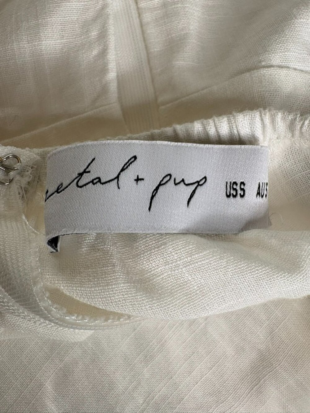 Petal & Pup Betsy Halterneck Maxi Dress White – US Small – NWT (repair needed) - Picture 7 of 16
